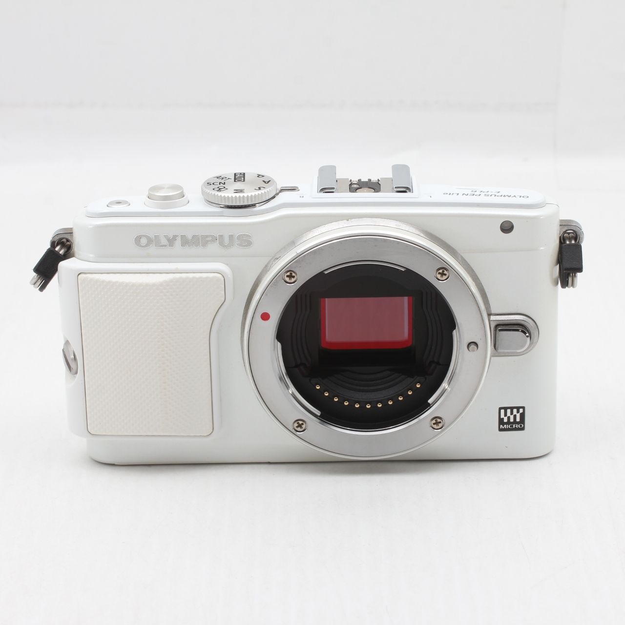  実用品OLYMPUS オリンパス ミラーレス一眼 PEN Lite E-PL 6 EZレンズキット ホワイト JS 129-00759 ミラーレス一眼 デジタルカメラ