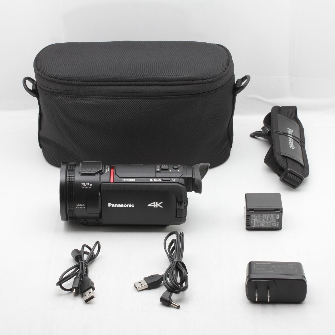 ほぼ新品】Panasonic パナソニック 4K ビデオカメラ ブラック HC