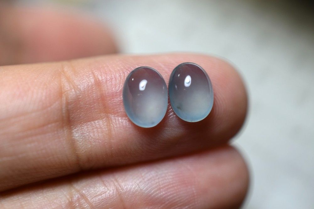 SR 12-83 宝石質 氷種 青色 グアテマラ産 天然 A貨 本翡翠 ルース 硬玉 ジェダイト