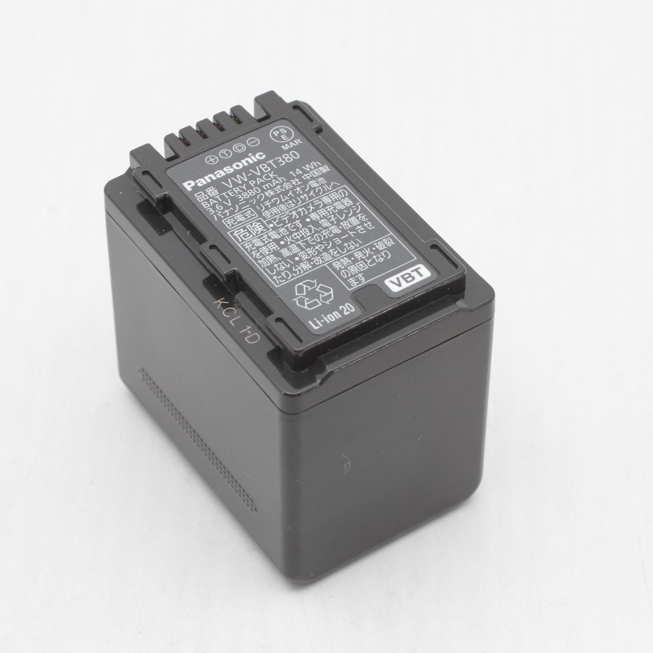 美品】パナソニック Panasonic VW-VBT380 バッテリー パック JS129-00758