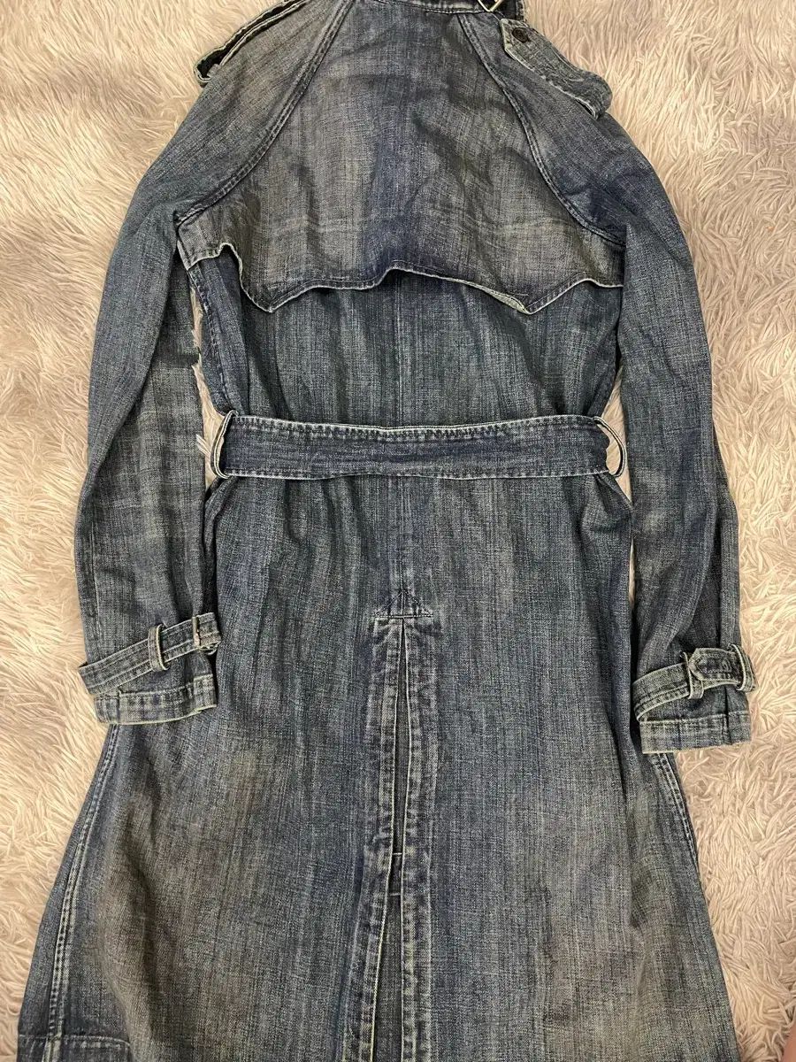 ヴィンテージ ラルフローレン デニム トレンチコート S - メルカリ