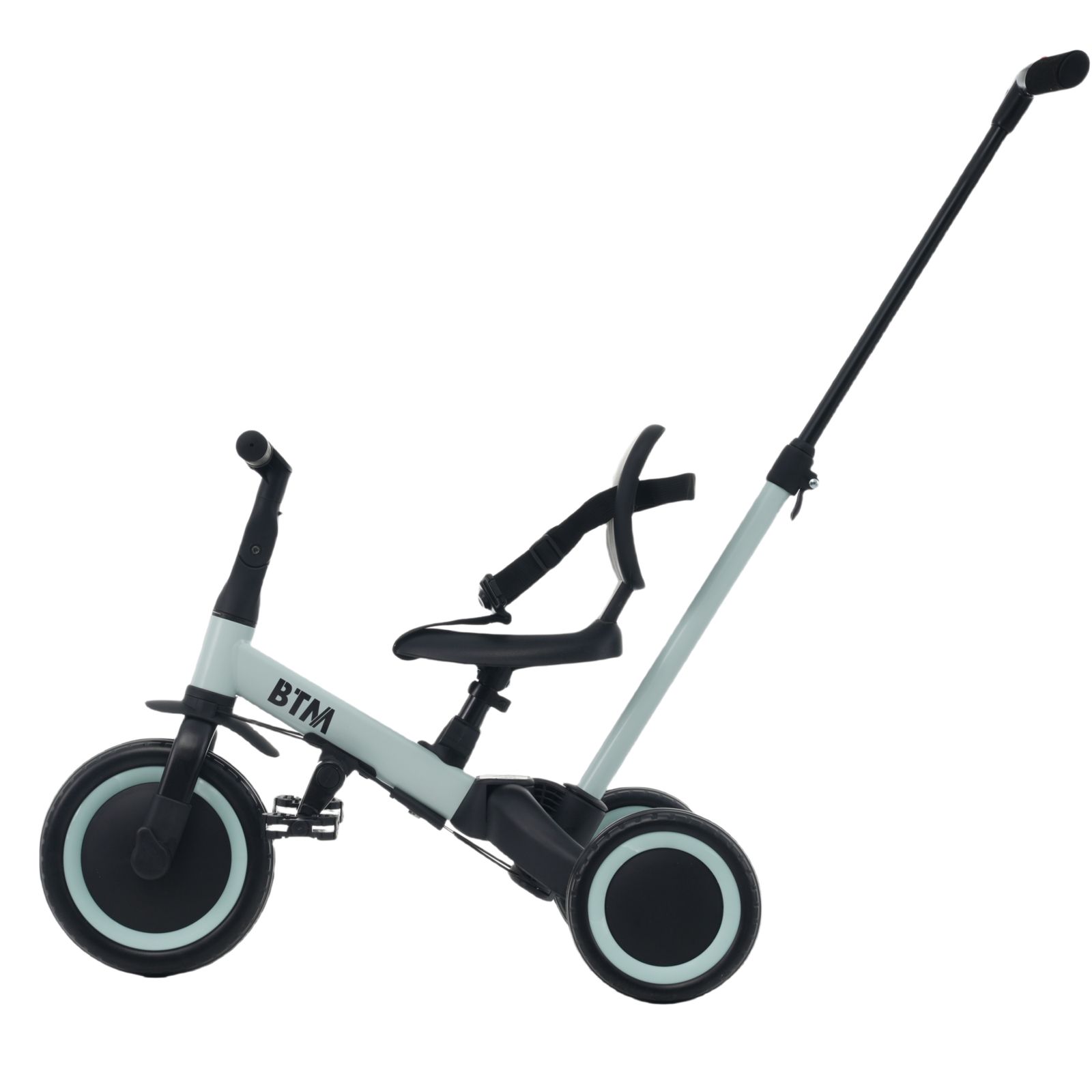 数量限定セール」 三輪車 足けりバイク 4役 ベビーカー かじとり