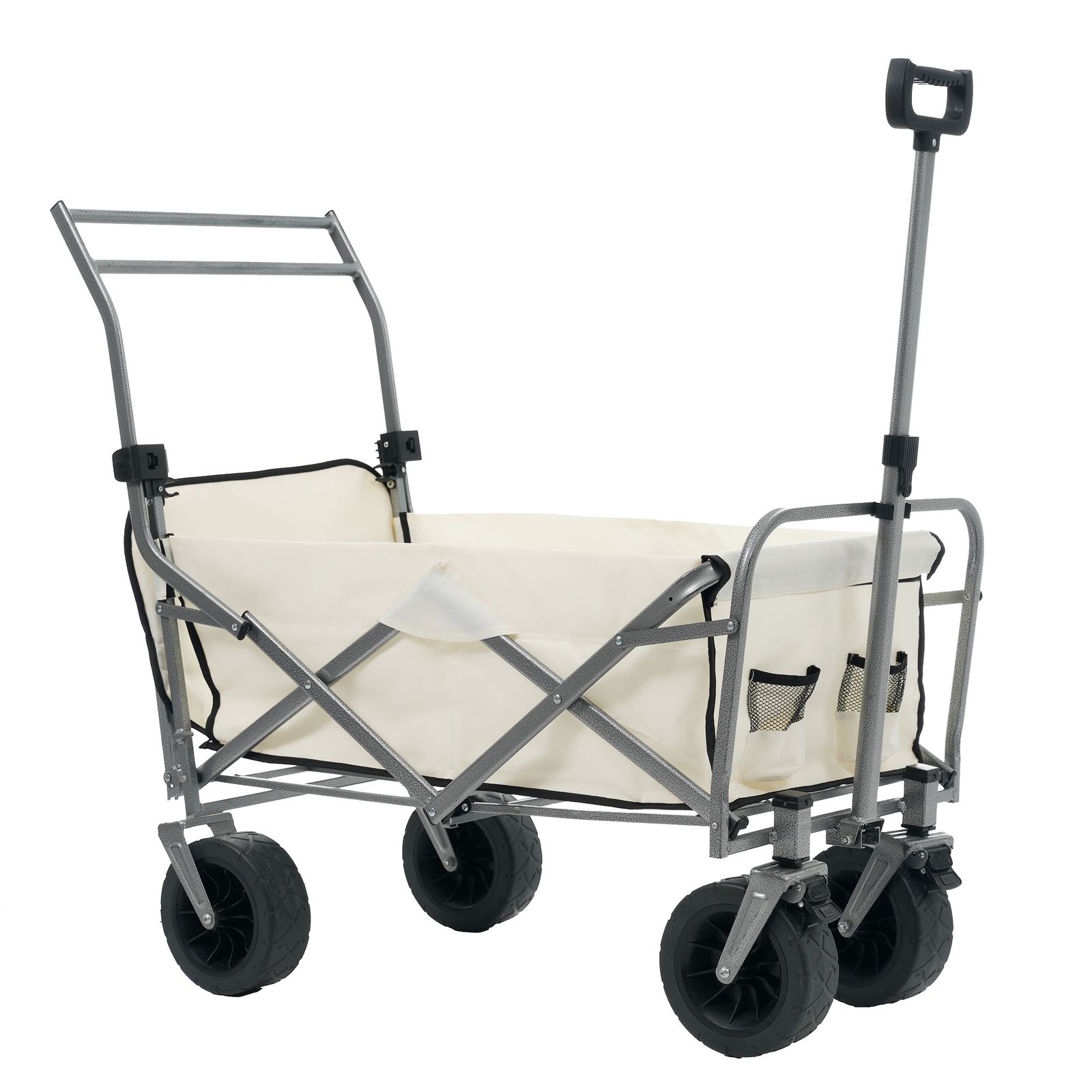 数量限定セール」 【ホワイト】両手ハンドル キャリーワゴン