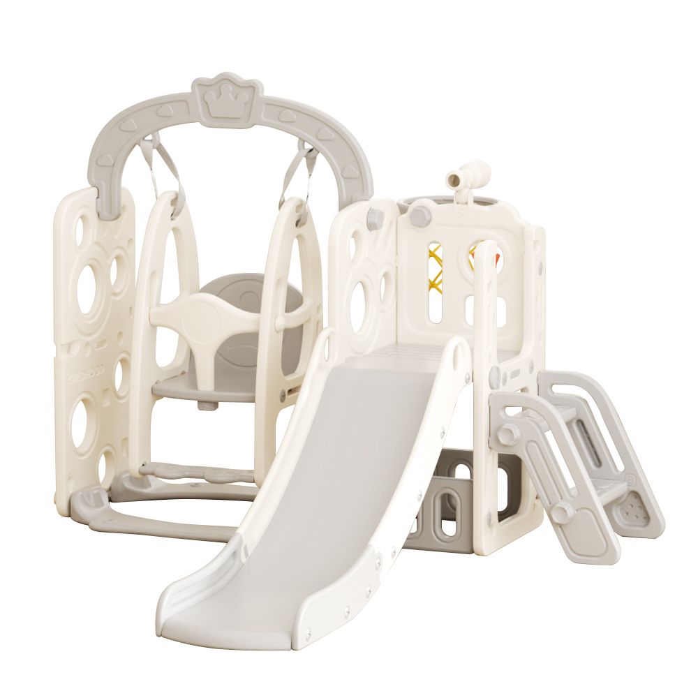 数量限定セール」 【グレー×ホワイト】滑り台 すべり台 ブランコ