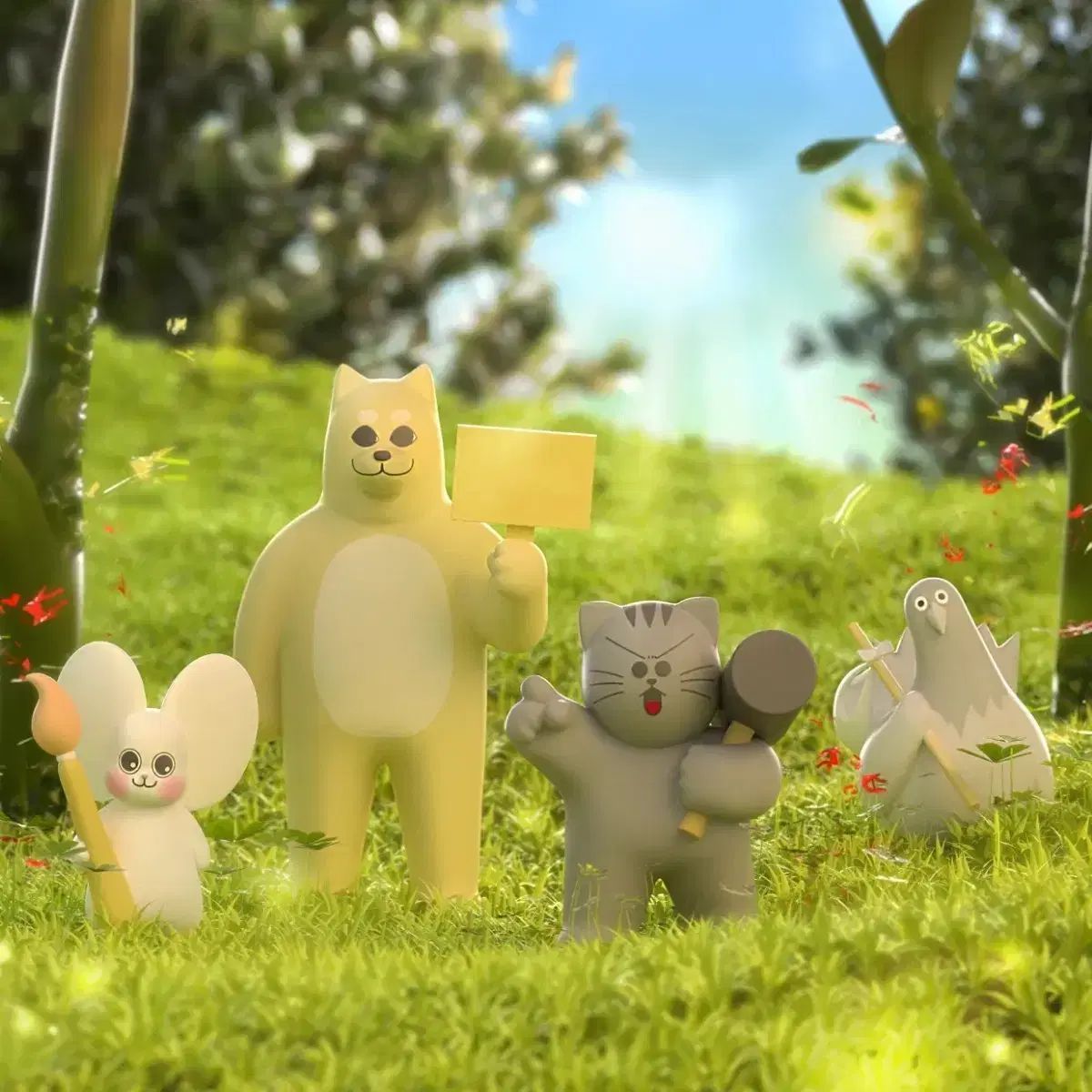 ジムの友達たちファンディング フィギュア