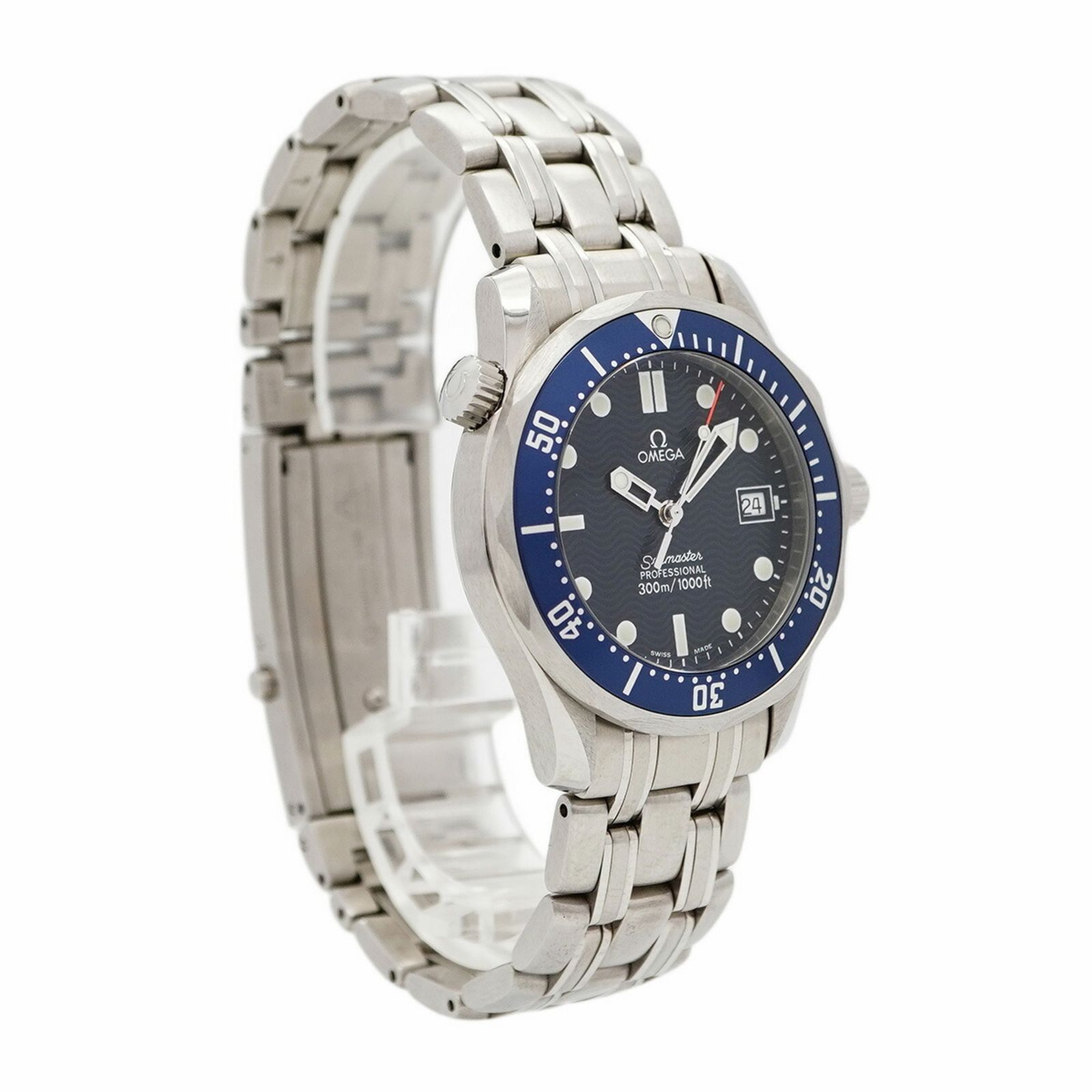 80 ネイビー文字盤腕時計