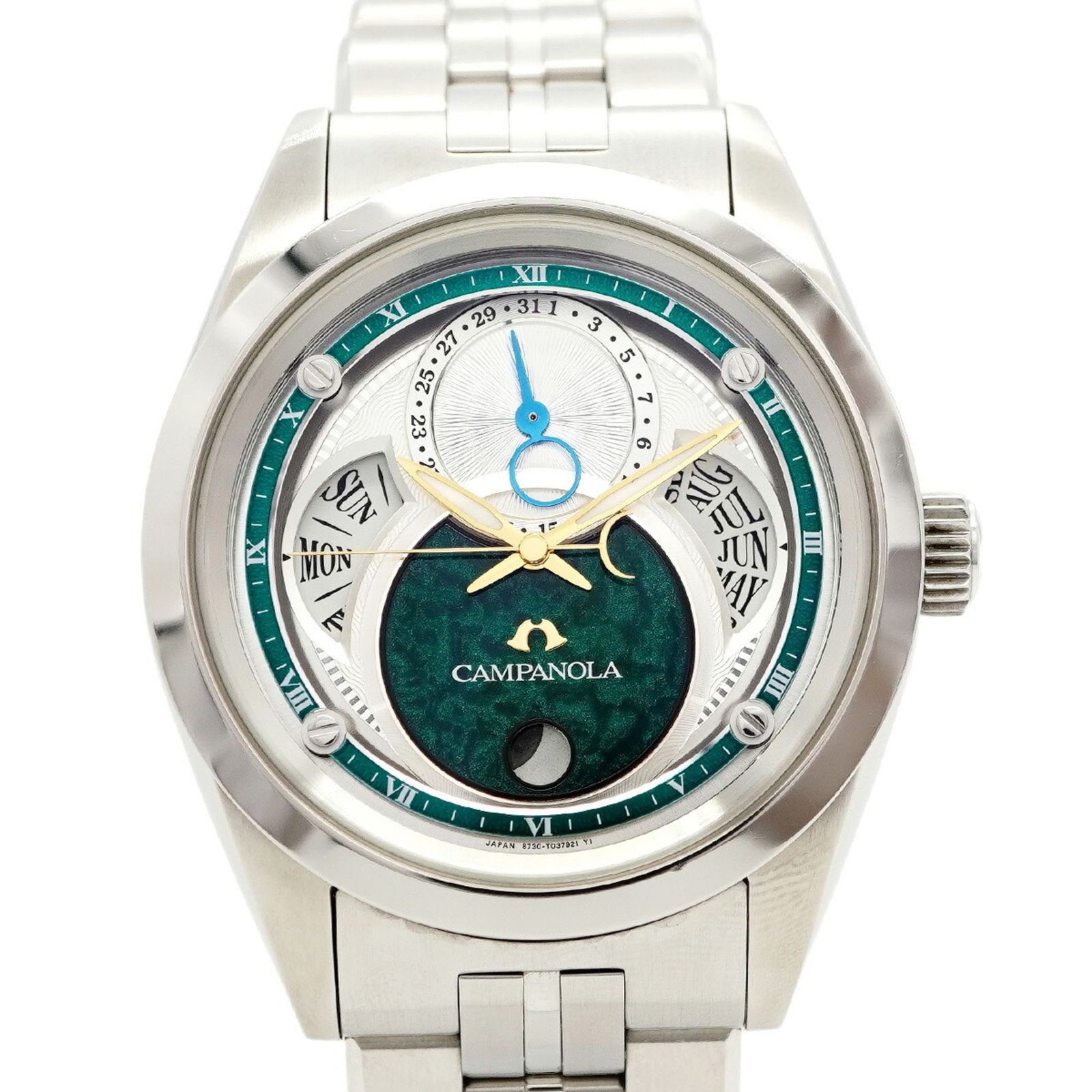 シチズン カンパノラ 8730-T 025242 シルバー文字盤腕時計 メンズ