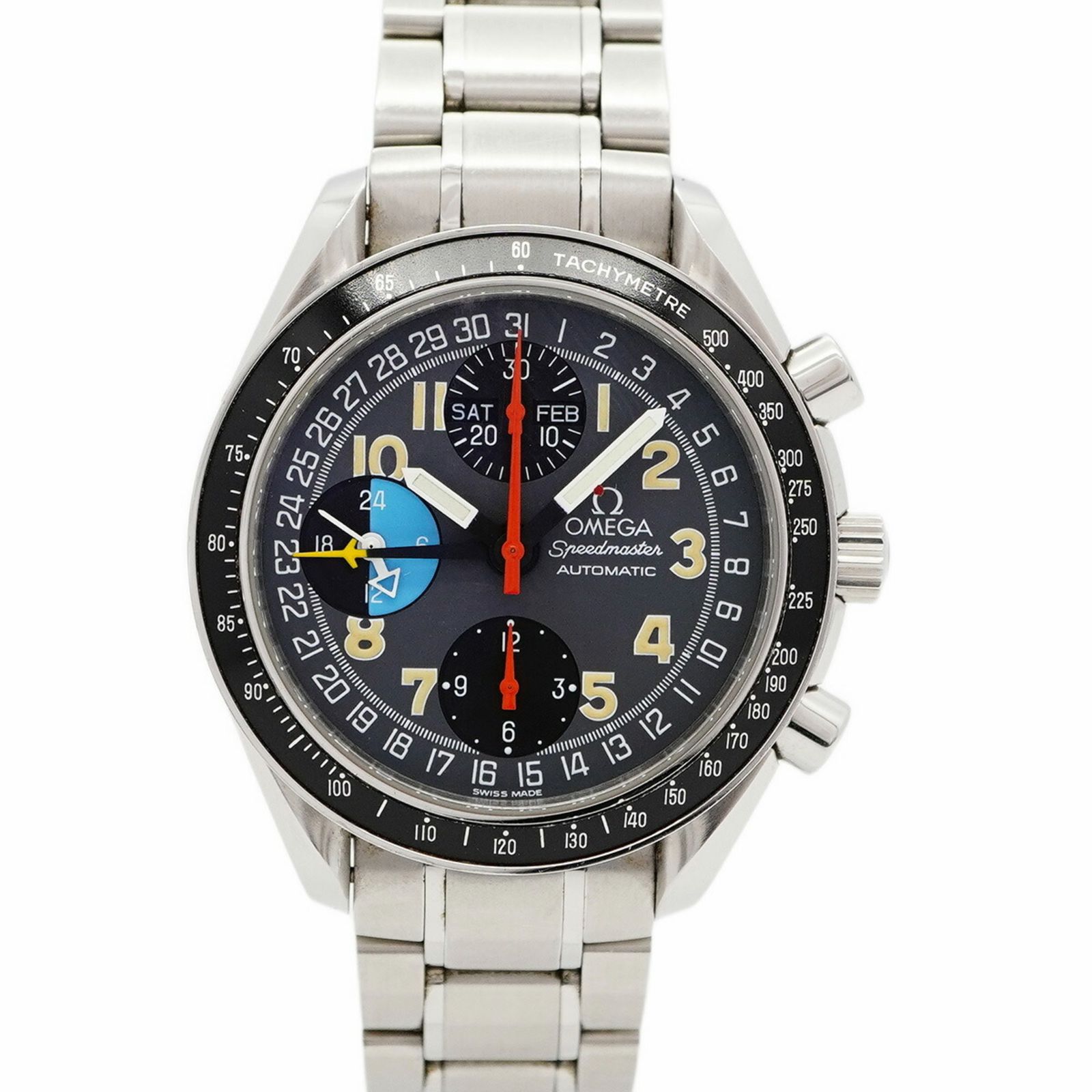 オメガ スピードマスター マーク40 AM 3520.53 グレー文字盤腕時計 メンズ