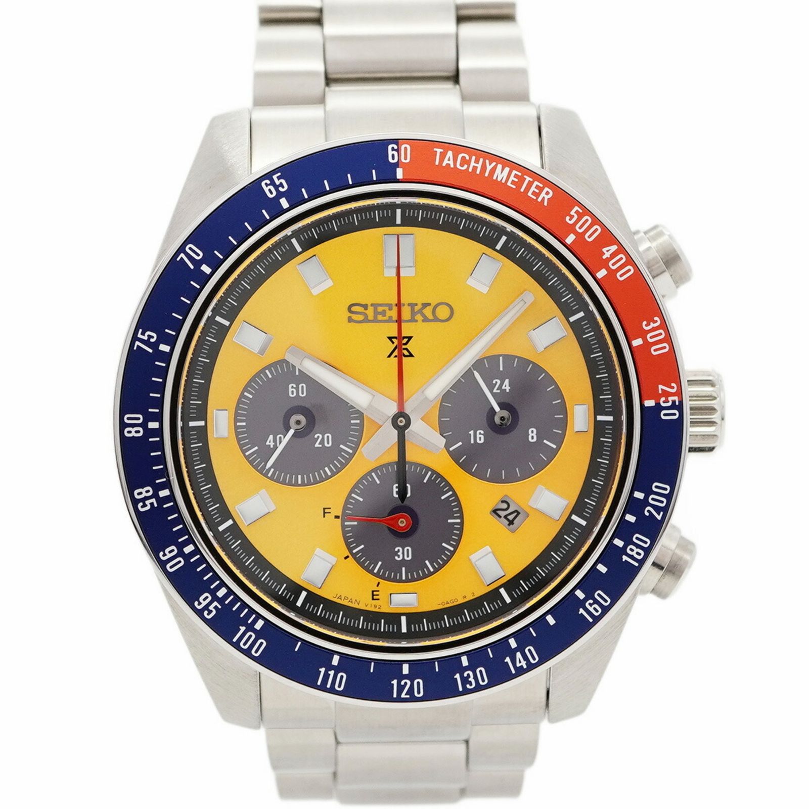 セイコー プロスペックス V 192 0 AH SBDL 117 オレンジ文字盤腕時計 メンズ