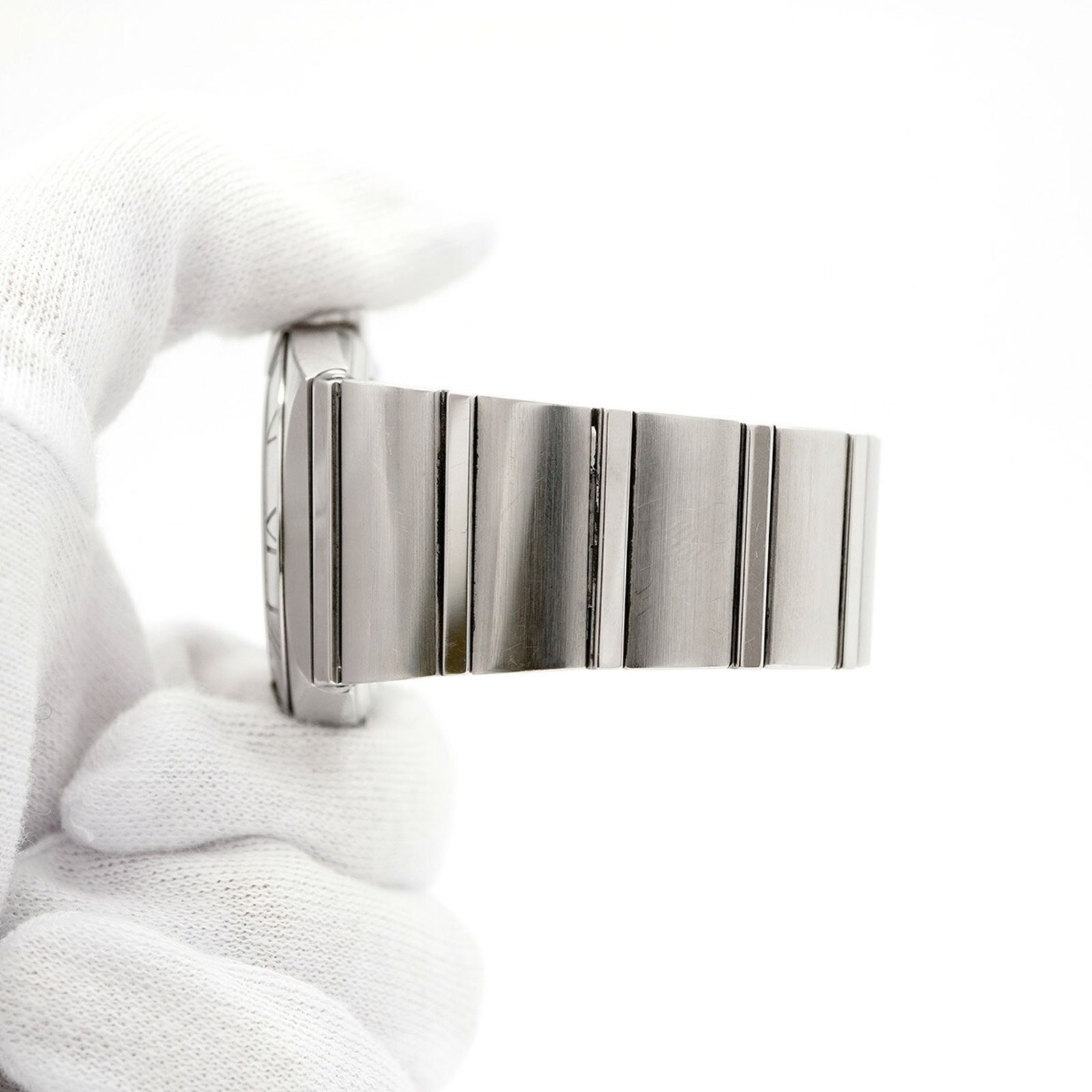 シルバー文字盤腕時計 メンズ