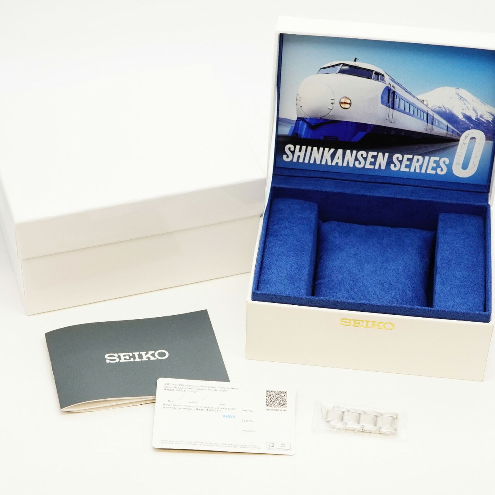 セイコー 新幹線0ひかりウォッチ 8 T 63 03 Z 0 青文字盤腕時計 メンズ