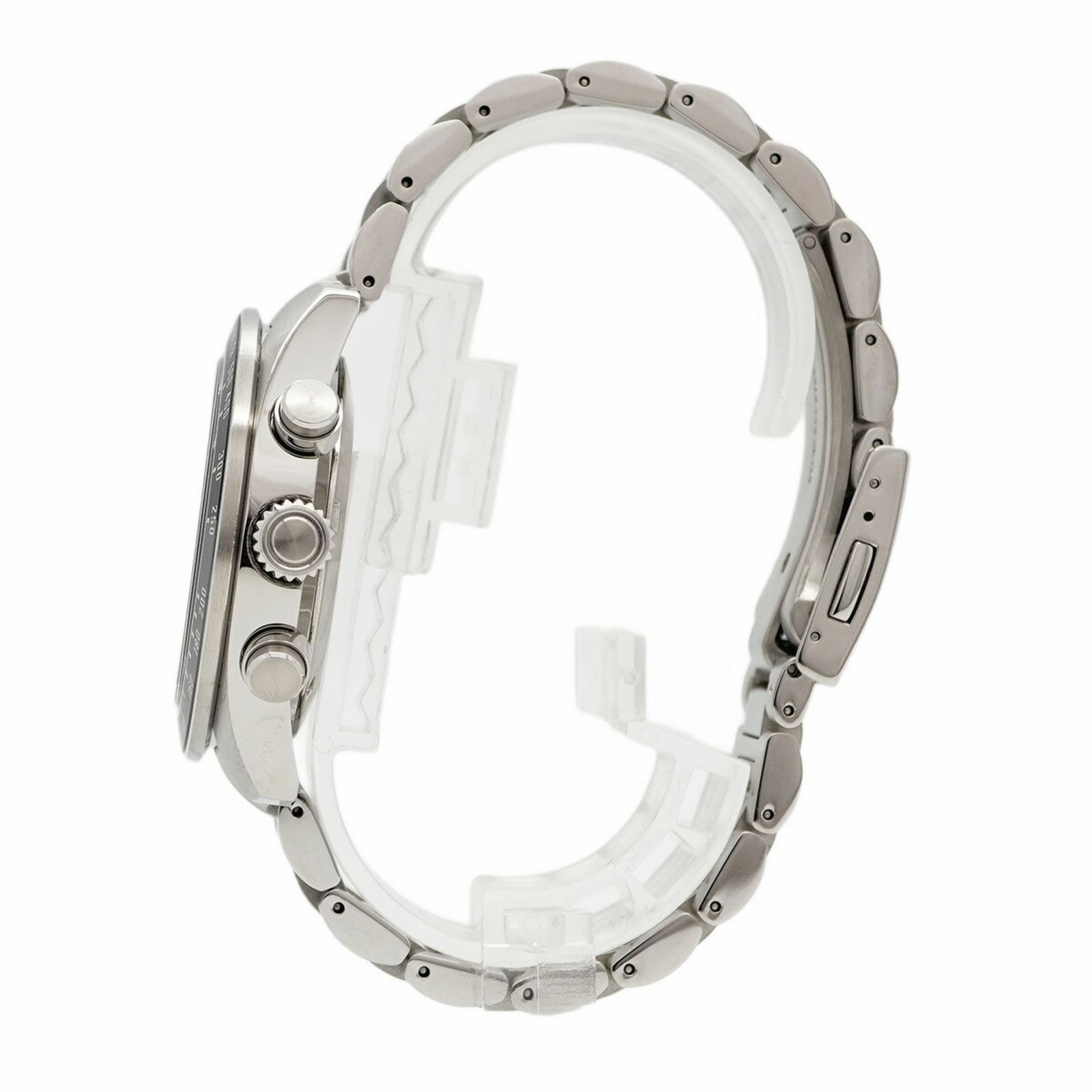 シルバー文字盤腕時計