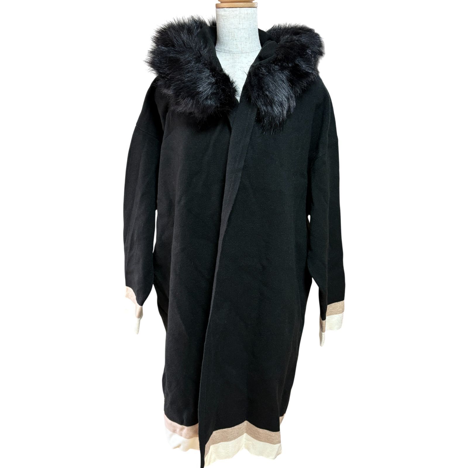 Radyファーコート 新品タグ付き】Rady レディ フェイクファーコート ブラック 黒