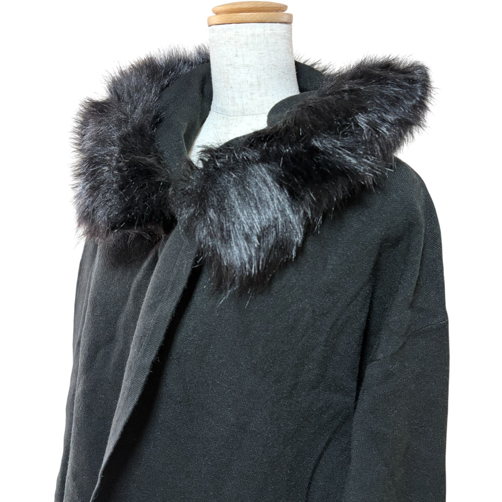 新品タグ付き】Rady レディ フェイクファーコート ブラック 黒