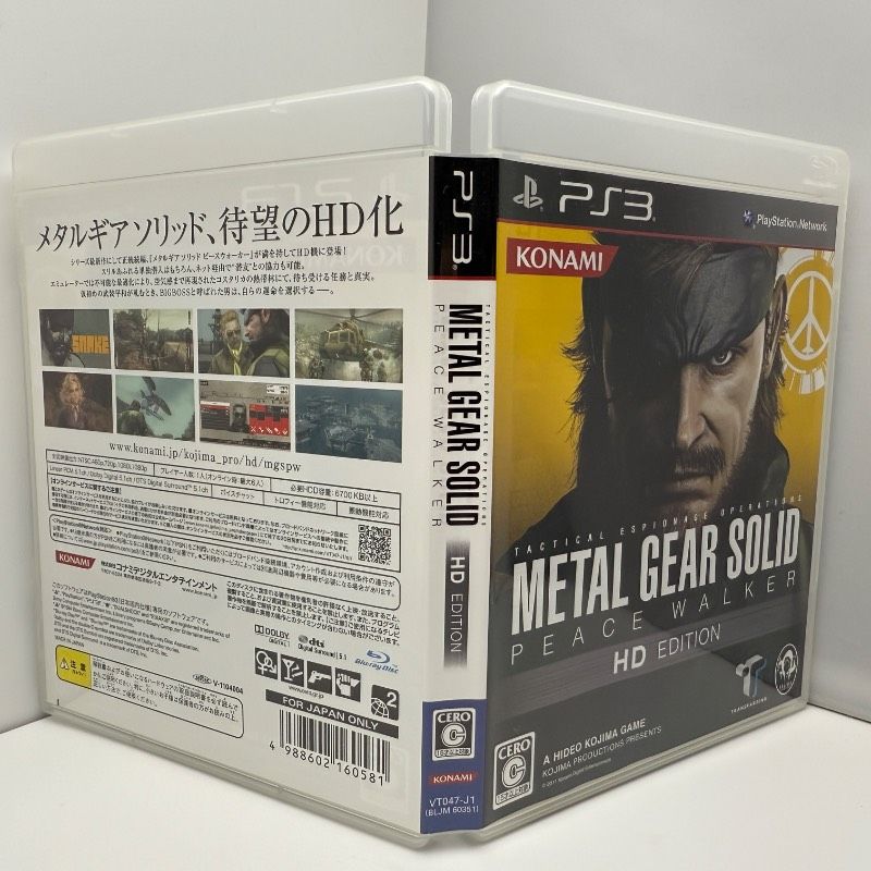 ☆希少 状態良好☆PS3 メタルギア ソリッド ピースウォーカー HD