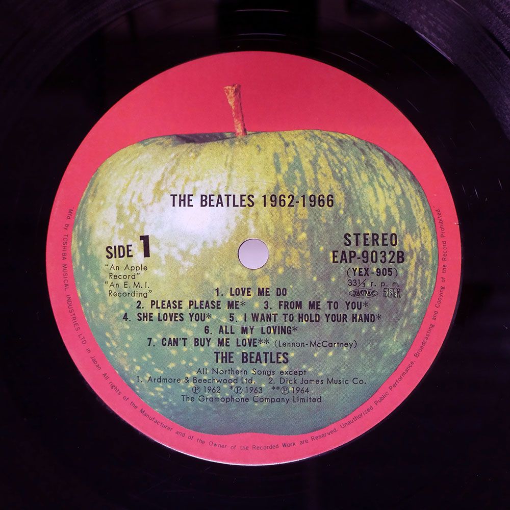 国内盤 ビートルズ/1962年-1966年/APPLE EAP9032B LP - メルカリ