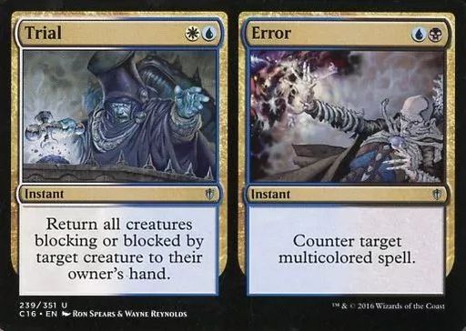 中古】マジックザギャザリング 239/351[U]：【C16】Trial+Error/試行＋