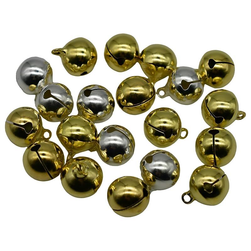 迅速発送】Maydahui 50個の鈴ベル 手芸用鈴 ヴィンテージベル（14mm 