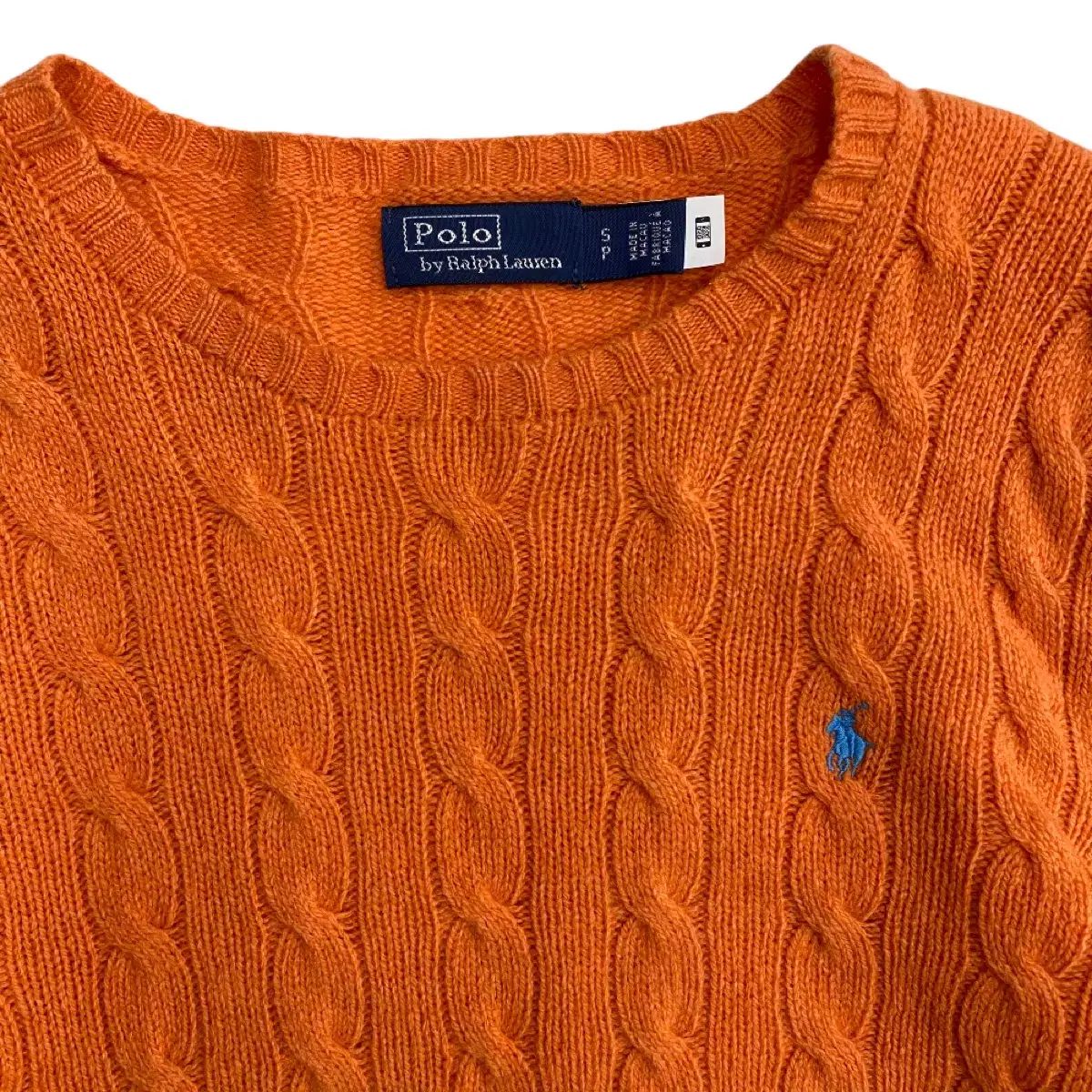 ポロ ラルフローレン ニット ケーブル ケーブル編み オレンジ s - メルカリ