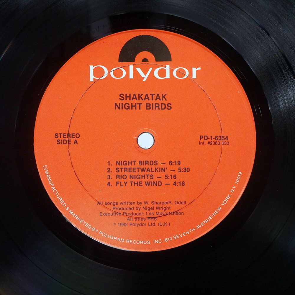 米 US盤 SHAKATAK/NIGHT BIRDS/POLYDOR PD16354 LP - メルカリ