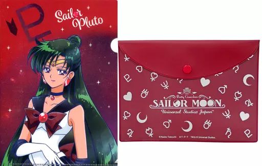 USJ セーラームーン コレクタブル ファイル&メモ コンプ レア 中古】小物(キャラクター) セーラープルート 「美少女戦士