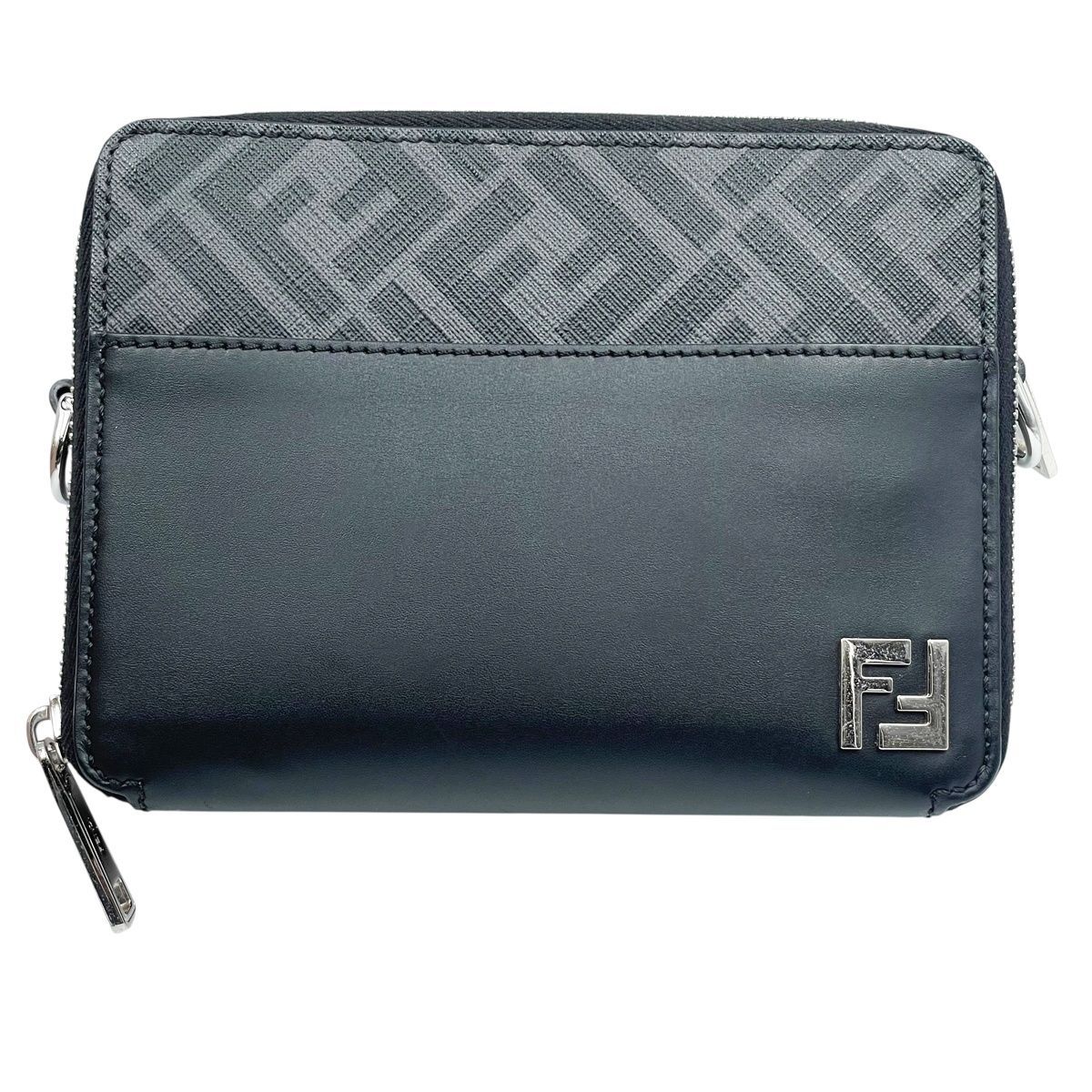 中古】 Fendi フェンディスクエアFF カメラケース オーガナイザー