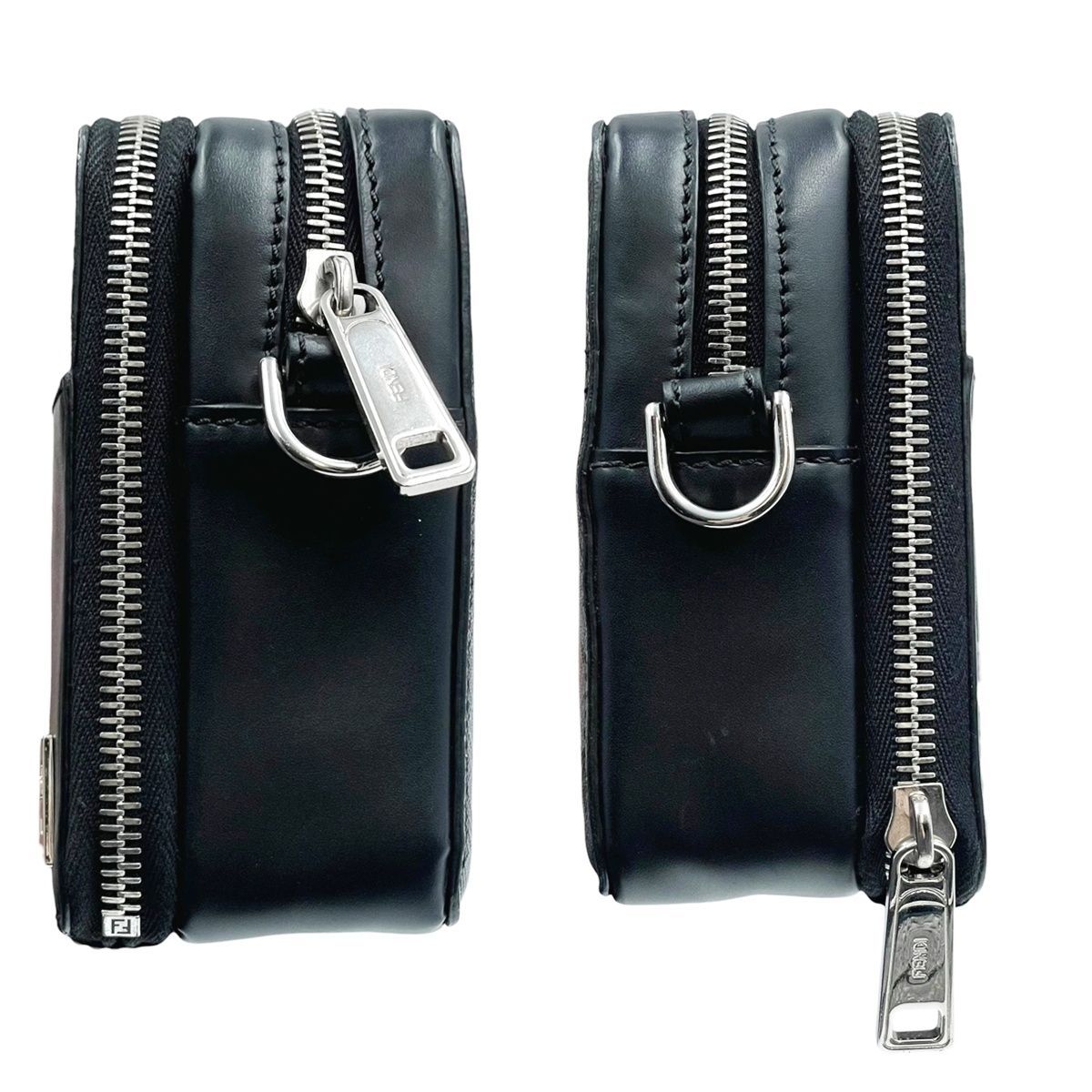 中古】 Fendi フェンディスクエアFF カメラケース オーガナイザー 