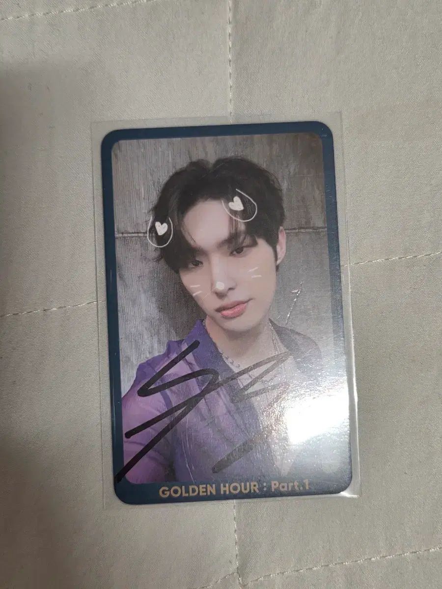 ATEEZ エイティーズ アチズ ゴールデンアワー ミンギ MINGI サイン 公開放送 サノク トレカ