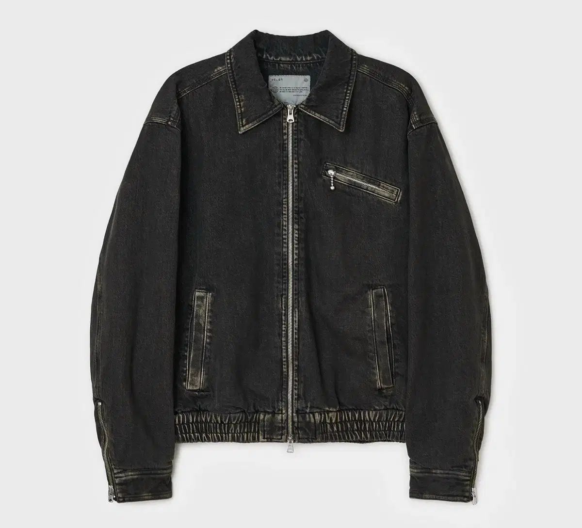 ベルリエ トレイル デニム ブルゾン ジャケット アンド 앤틱 ブラック ほぼ