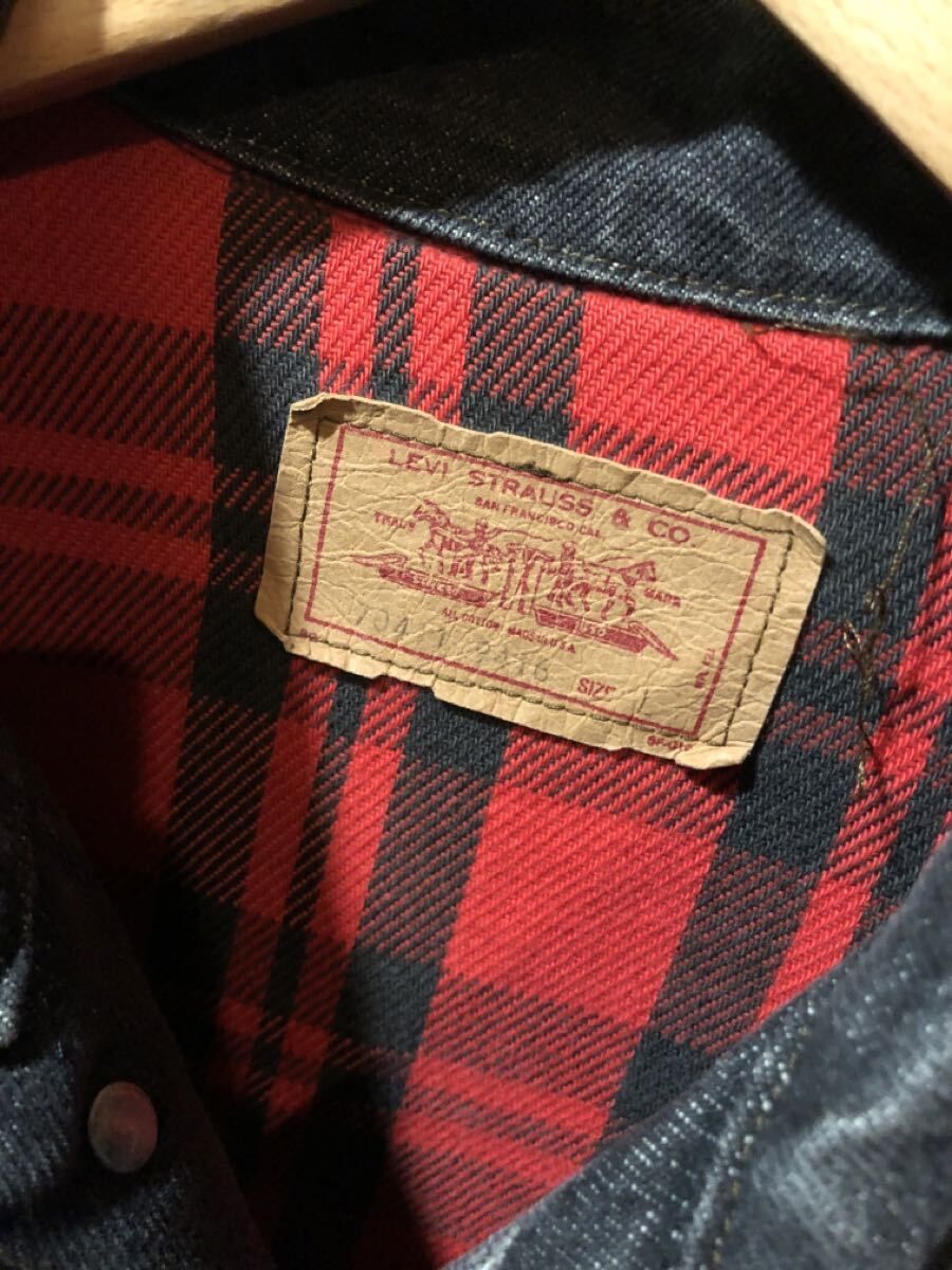 福岡 古着 ヴィンテージ Levis リーバイス 70411 デニムジャケット Gジャン 80年代〜 Lサイズ ブラック FK