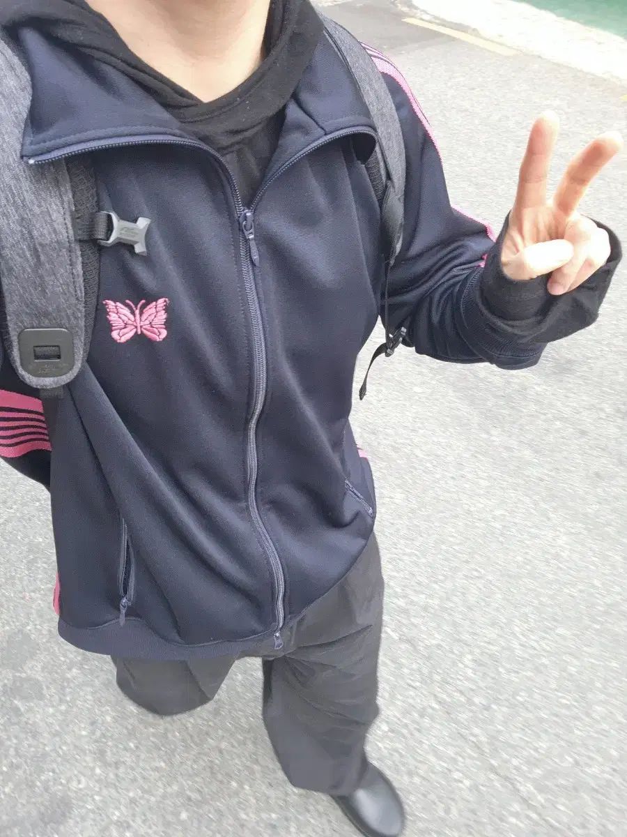 NEEDLES ニードルズ トラック ジャケット XL ネイビー ピンク