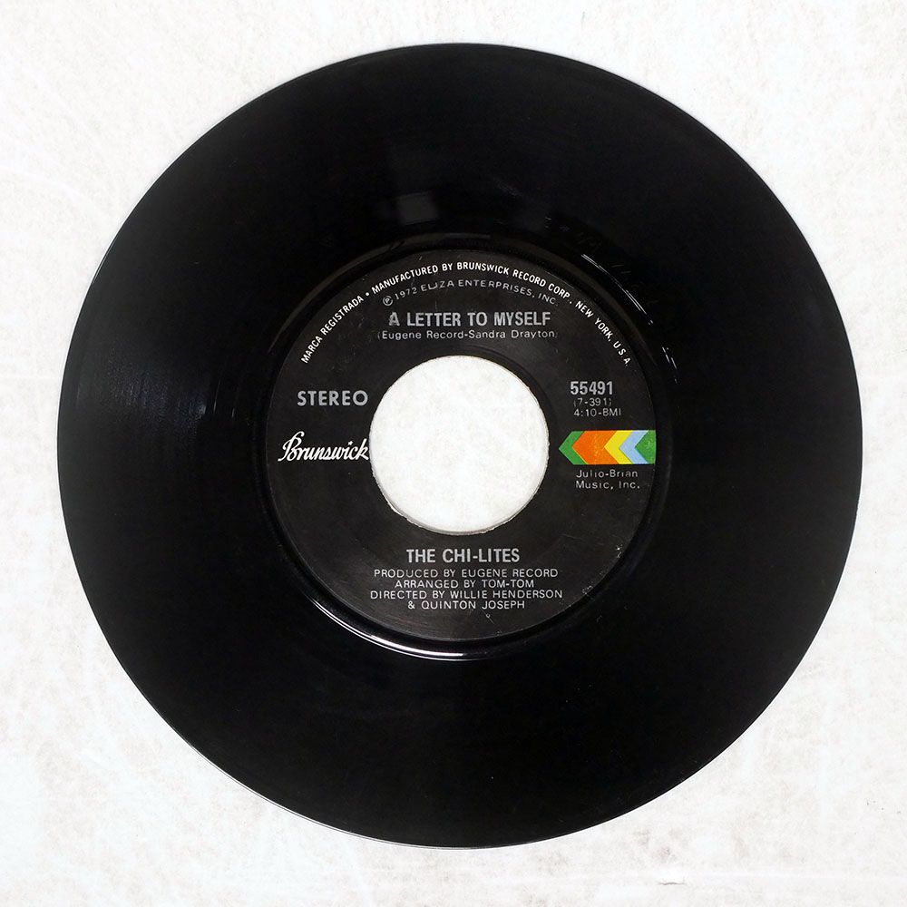 ジャンク,米 US盤 CHI-LITES/A LETTER TO MYSELF/BRUNSWICK 55491 7