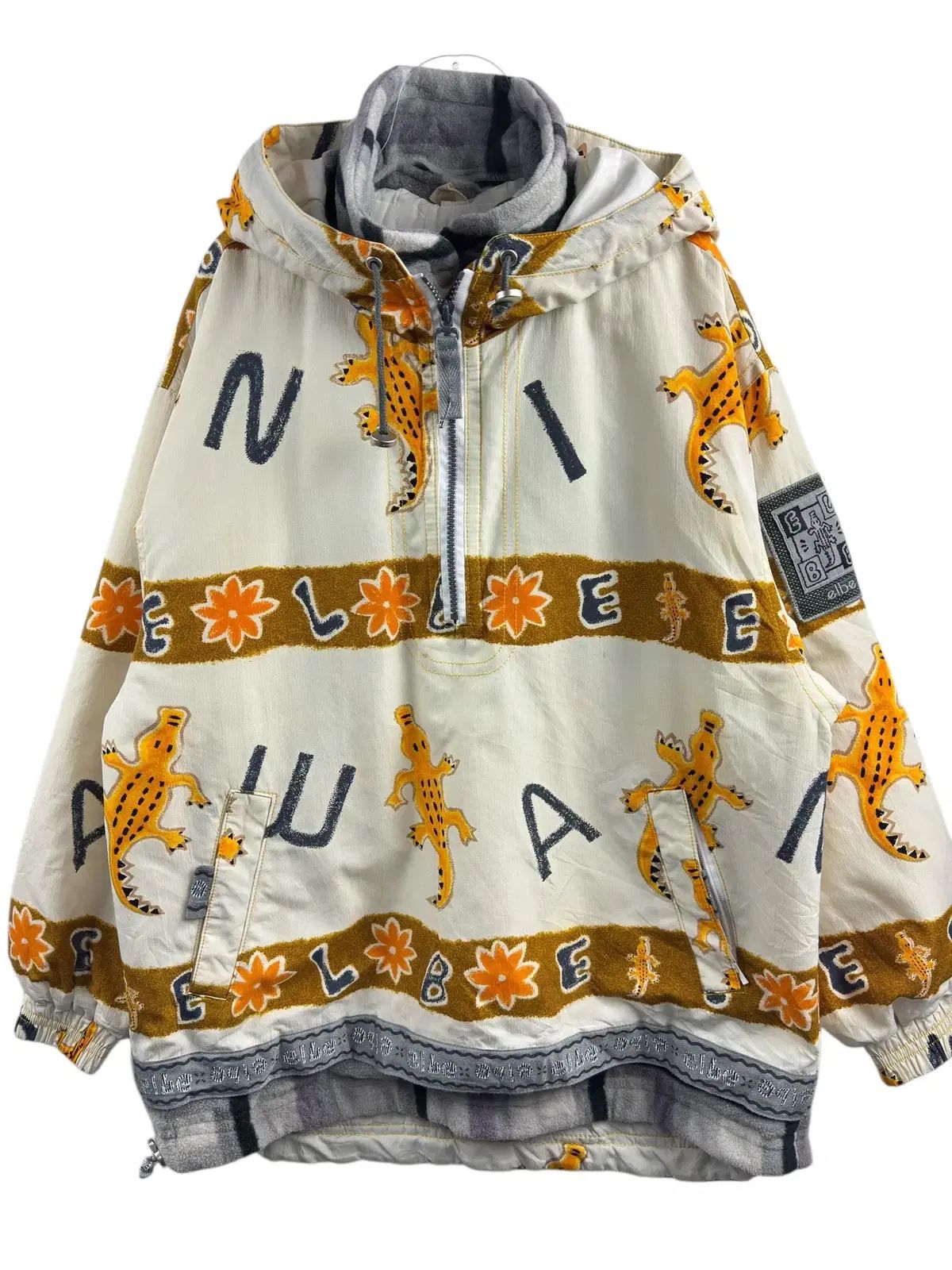 JPN ピンター フリース レイヤード アノラック ジップアップ 1548