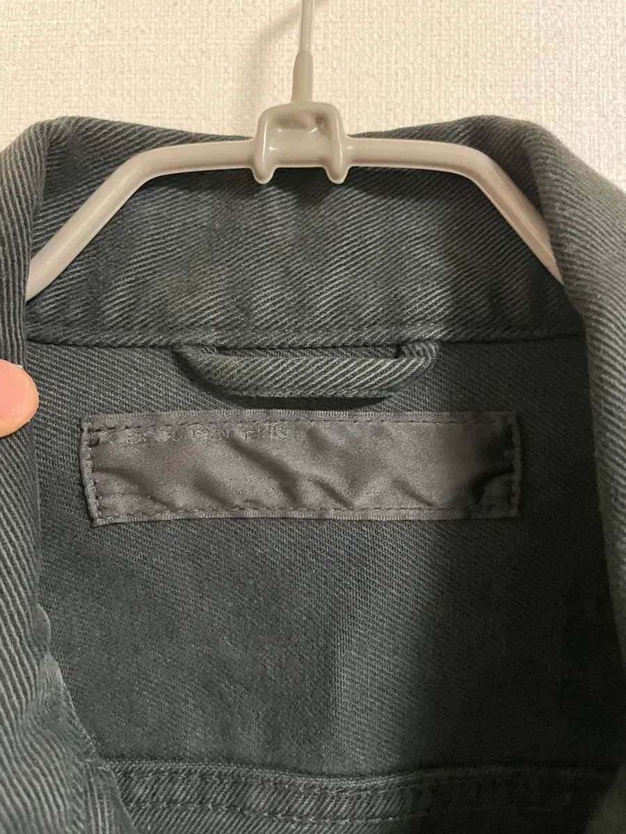 ブラック デニム トラッカー ジャケット