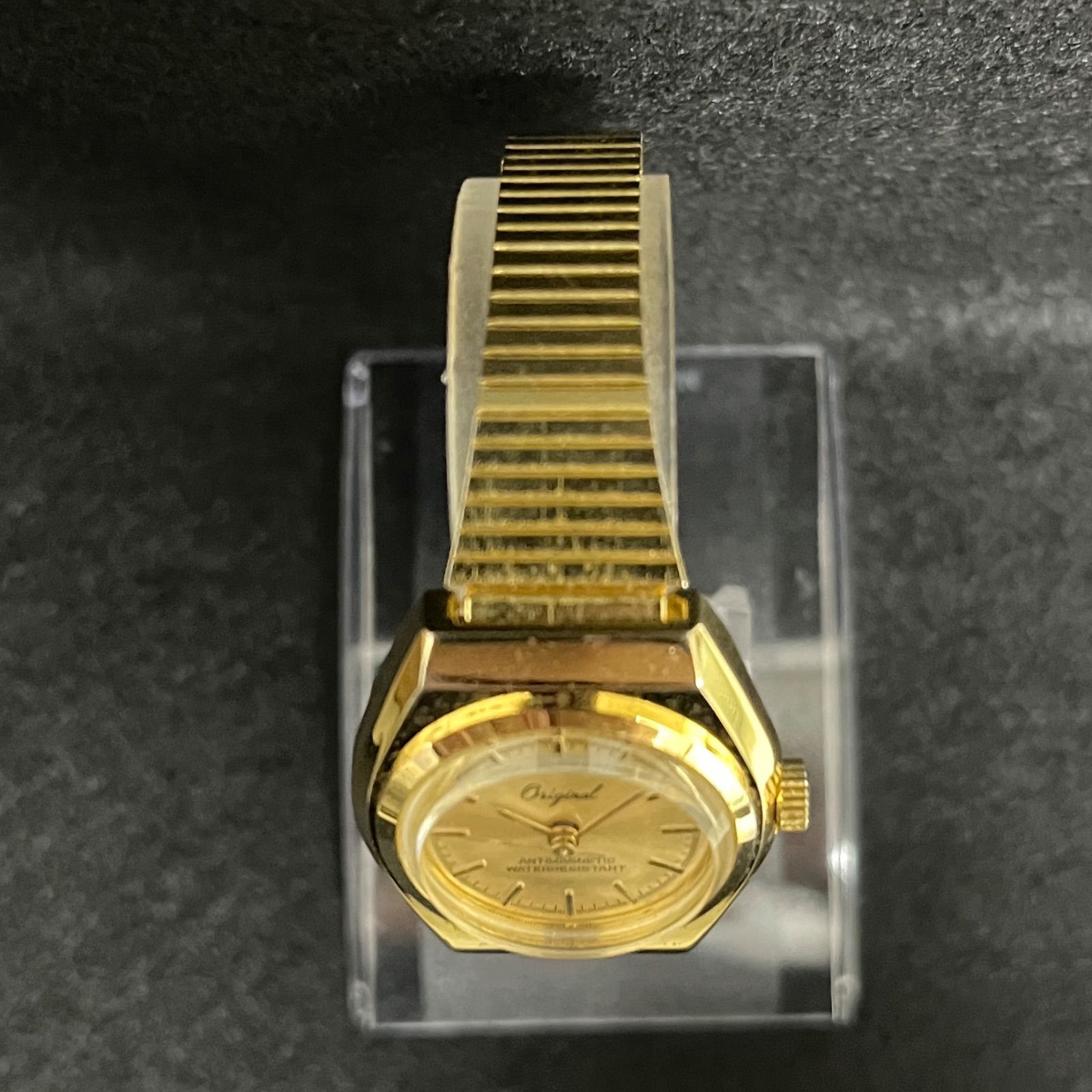 稼働品】Original オリジナル ゴールド レディース 手巻き 腕時計