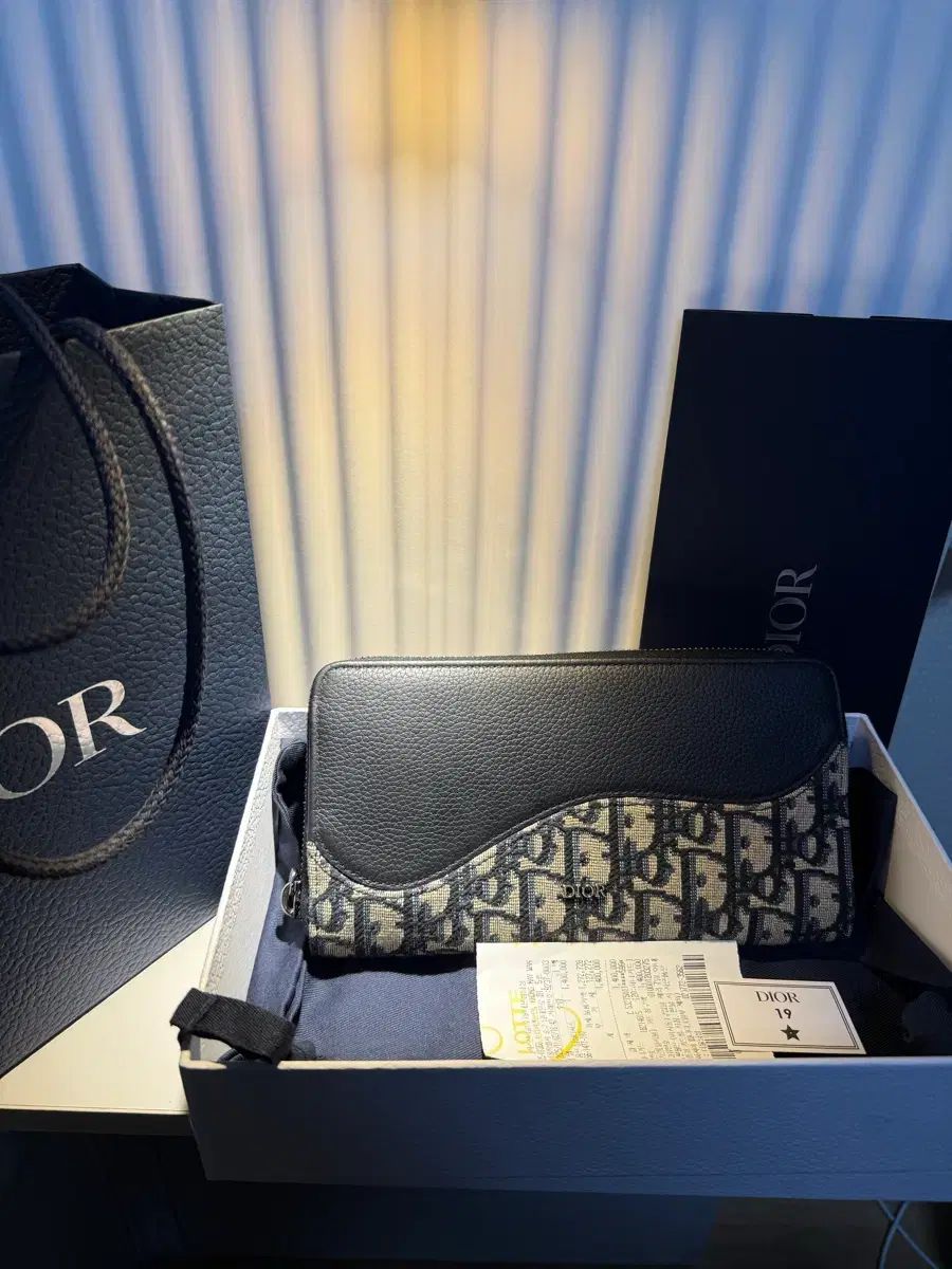 Dior オブリーク サドル ジッパー 長財布
