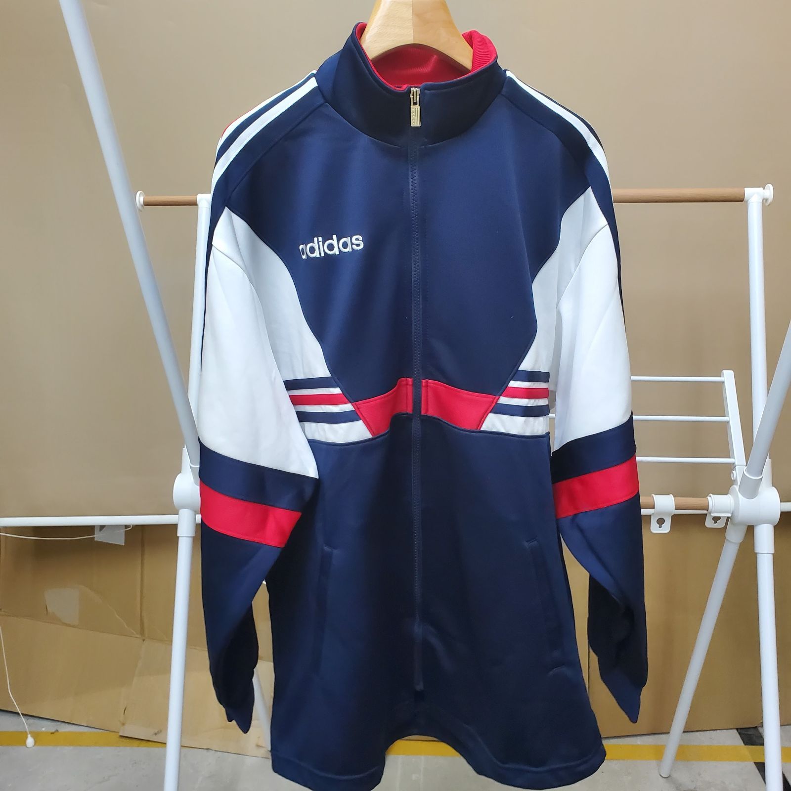 90s adidas デサント時代の日本製 メンズ ジャージ＆パンツセット AS