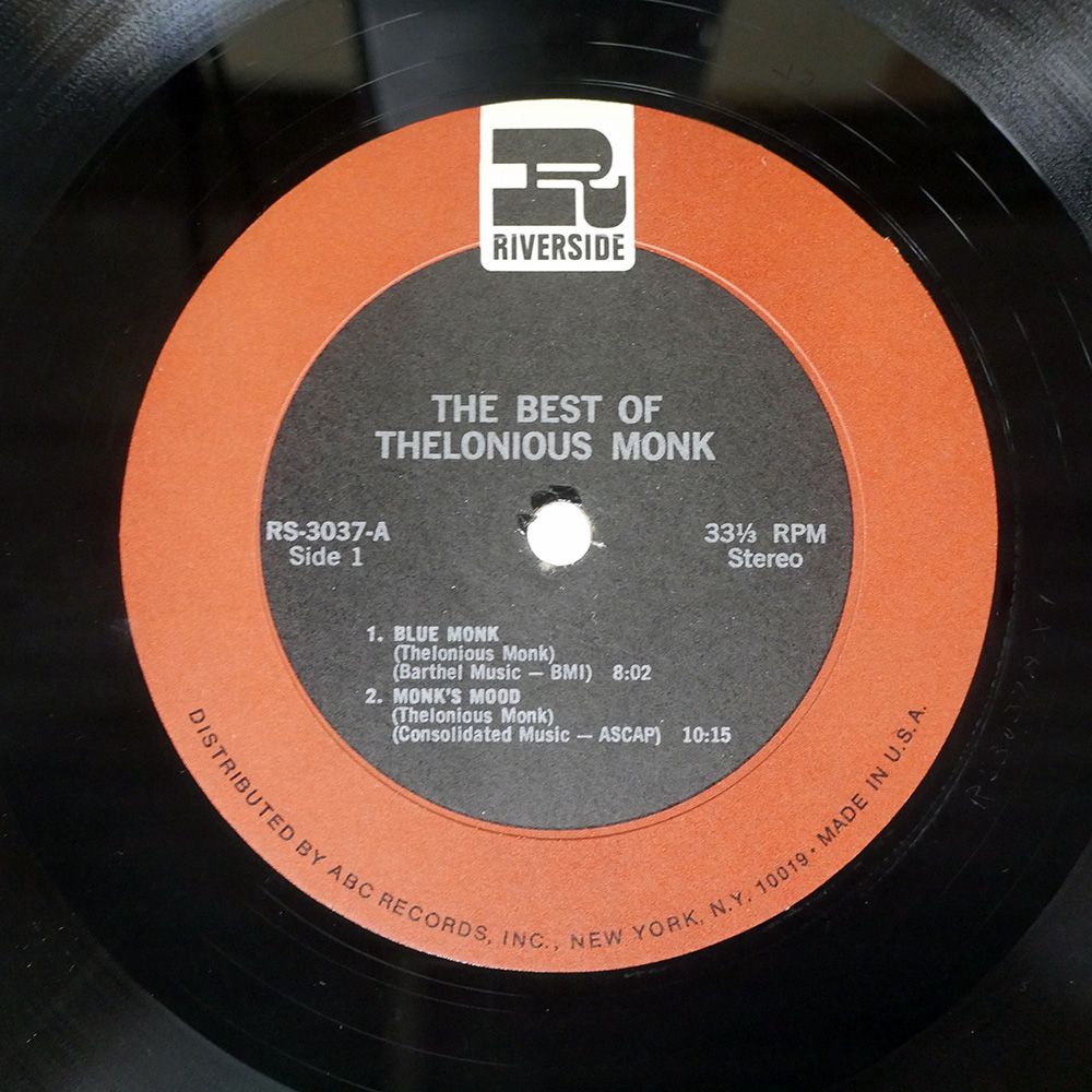 米 US盤 THELONIOUS MONK/SAME/RIVERSIDE RS3037 LP - メルカリ
