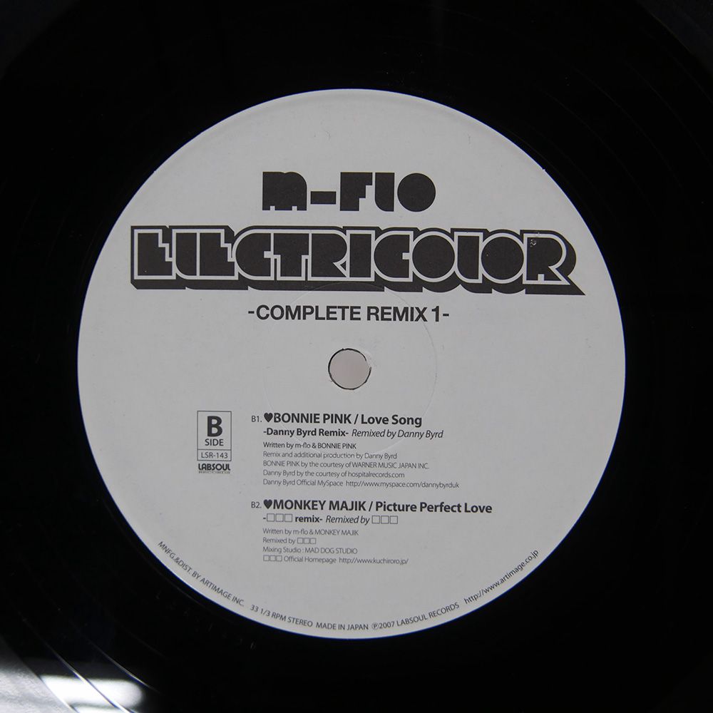 m-flo ELECTRICOLOR レコード 国内盤 M-FLO/ELECTRICOLOR (COMPLETE REMIX 1)/LABSOUL LSR143 12