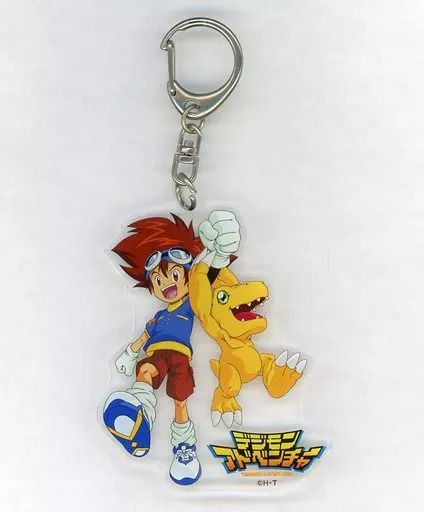 デジモン モーテルキーホルダー ⭐︎ 八神太一＆アグモン 中古】キーホルダー・マスコット(キャラクター) 八神太一＆アグモン