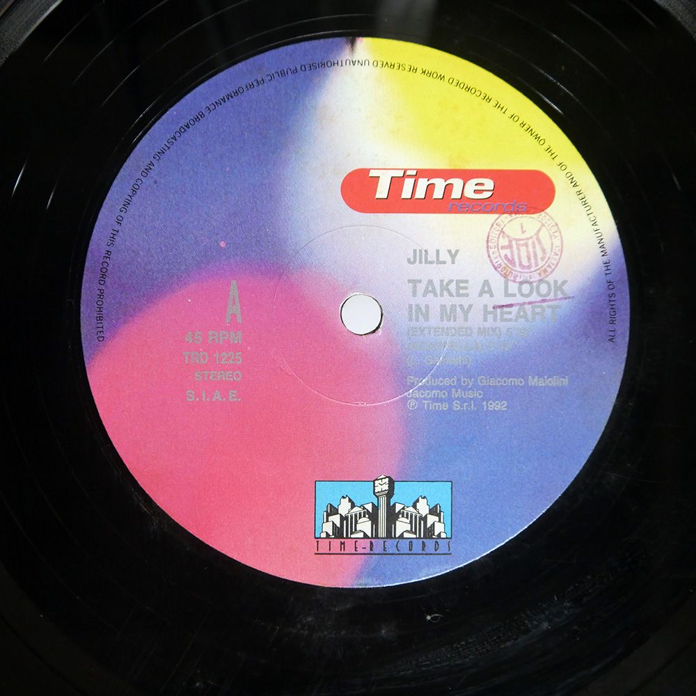 伊 イタリア盤 JILLY/TAKE A LOOK IN YOUR HEART/TIME TRD1225 12