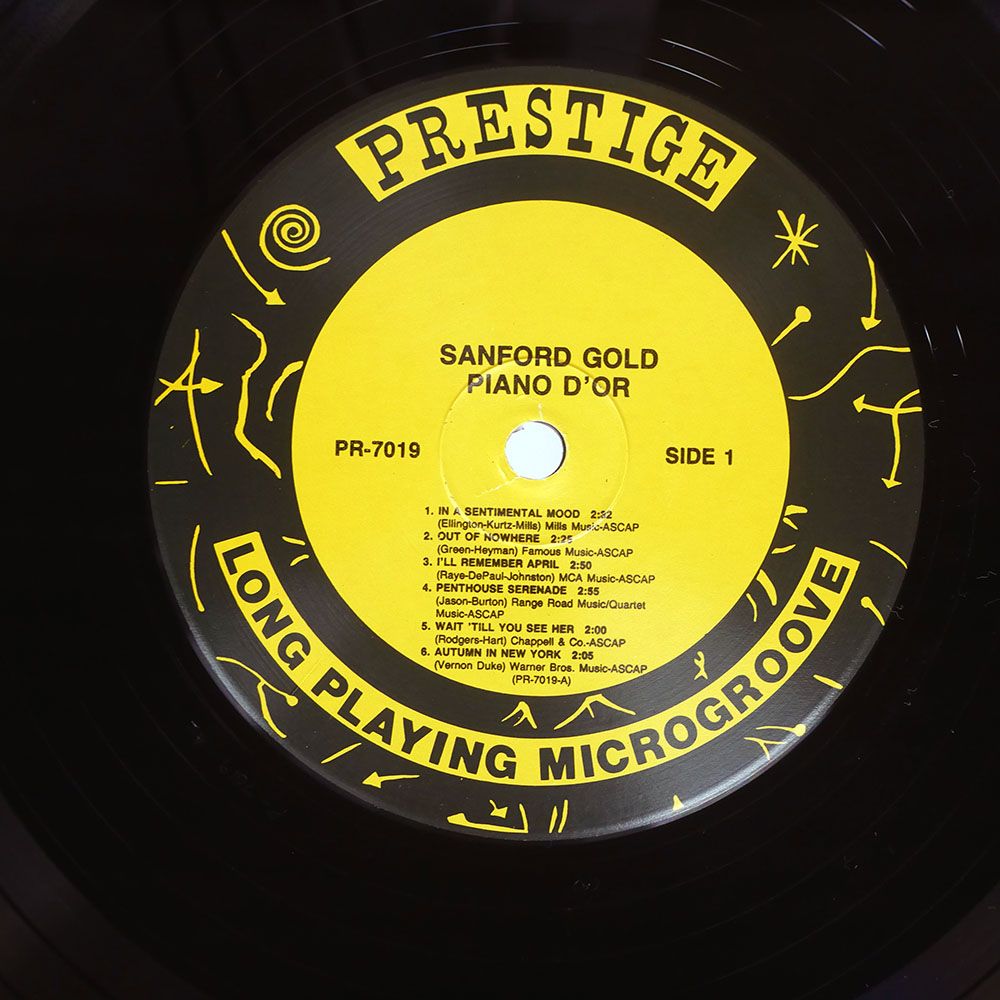 国内盤 SANFORD GOLD/PIANO D'OR/WAVE JAZZ CLASSICS WWLJ7055 LP