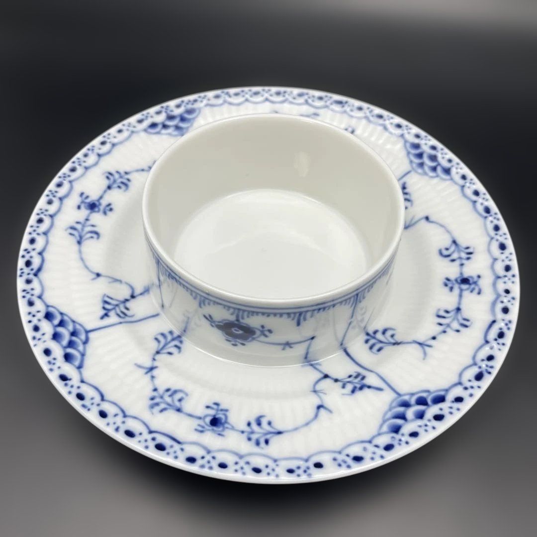 ロイヤルコペンハーゲン ブルーフルーテッド プレイン バター