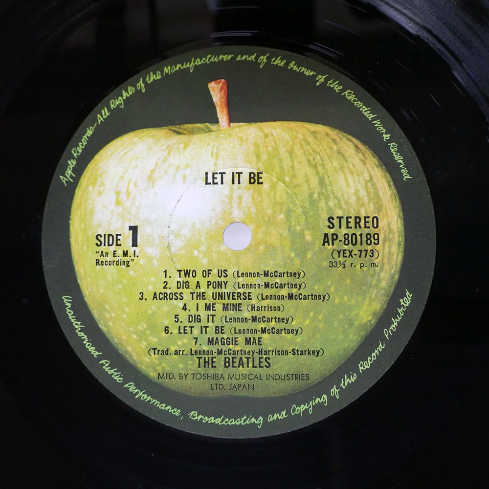 国内盤 ビートルズ/レットイットビー/APPLE AP80189 LP - メルカリ