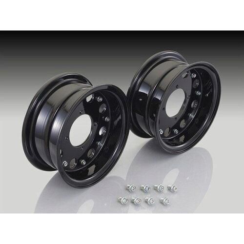 キタコ KITACO アルミホイールSET ブラック 8インチ 3 50 WIDE モンキー ゴリラ 509 1137550