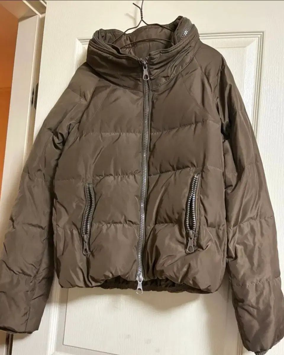 GOA ゴア グランジ パンク ブラウン ハイネック ダウン y 2 k 00 s