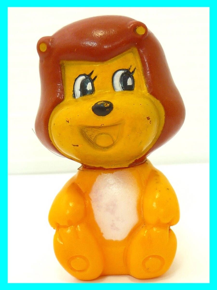 大人気！！ライオンちゃん人形　フロッキー　昭和レトロ　フィギュア　ソフビ 激レア 昭和レトロ ライオン油脂 ライオンちゃん マスコット 昭和58年