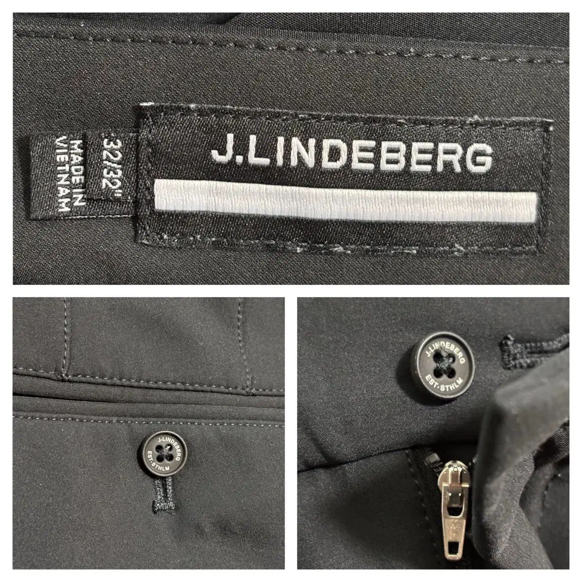 J.LINDEBERG(J.リンドバーグ) ゴルフ 起毛パンツ 32/ブラック - メルカリ