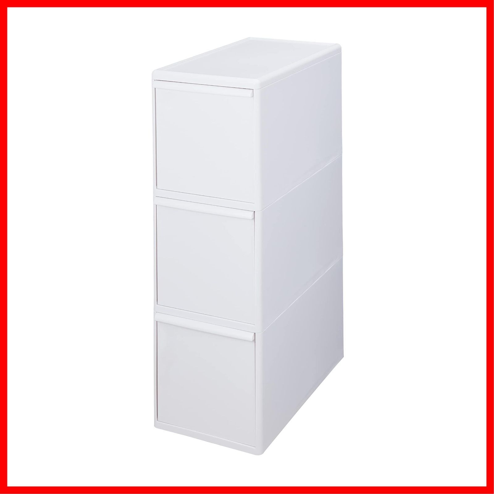 商品 フタ付きゴミ箱 分別引出しステーションワイド3段 like-it 幅255 mm ホワイト 約60 L BW-3 ライクイット 引出し分別ペール 大容量 多分別 ダストボックス