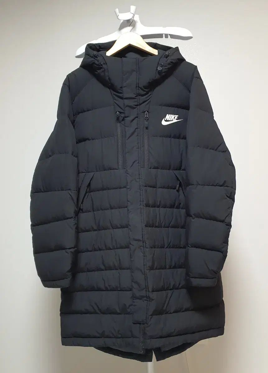 ナイキ ダウンジャケット ロング丈 ブラック